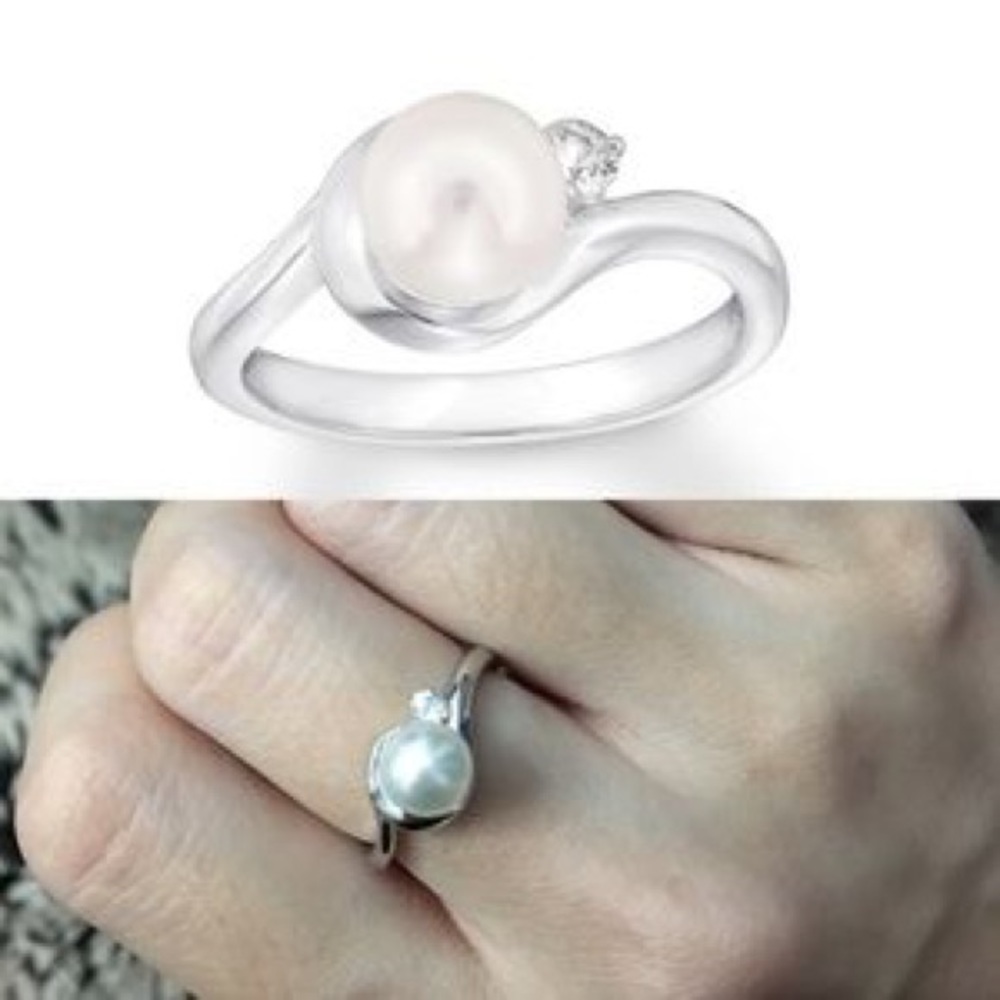 Mikimoto Blue lagoon Akoya pearl ring